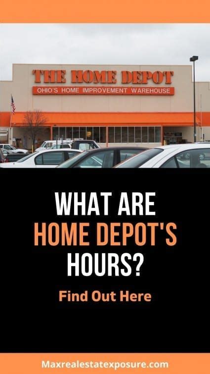 home depot hours hours|what time does home depot close today.